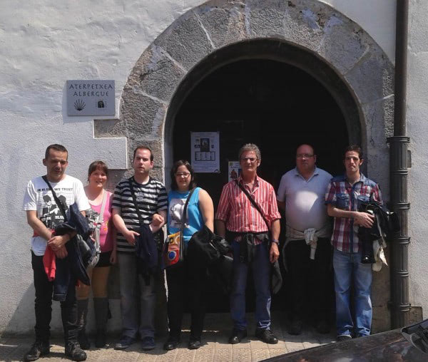 Visita al albergue de Markina