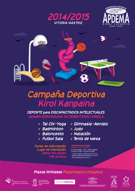 CAMPAÑA DEPORTIVA 2014-2015 DE APDEMA