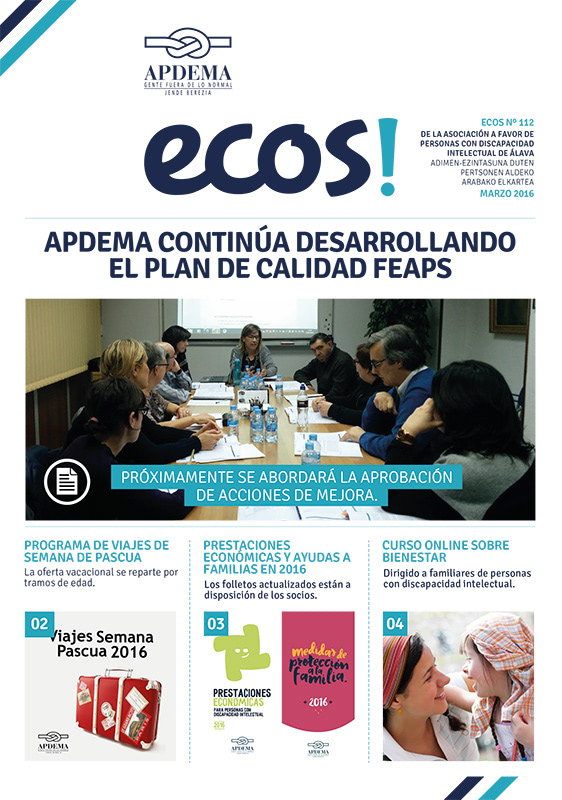 Apdema; Ecos-112-Marzo-2016