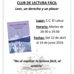 Apdema; 2 nuevos libros para los Clubs de Lectura Fácil en Vitoria-Gasteiz