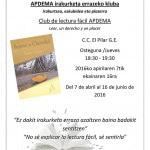 Apdema; 2 nuevos libros para los Clubs de Lectura Fácil en Vitoria-Gasteiz