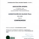 Apdema; Acreditación de Calidad Plena