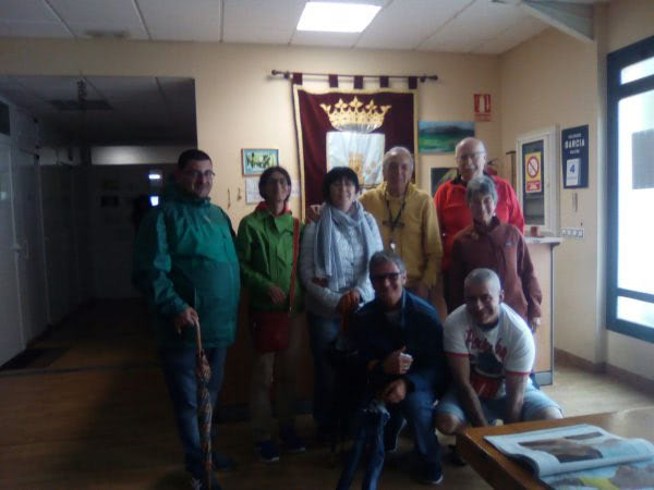 Visita al albergue de Nájera con los veteranos. Camino de Santiago