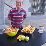 Taller de brochetas de fruta en el Museo Gastronómico de Llodio