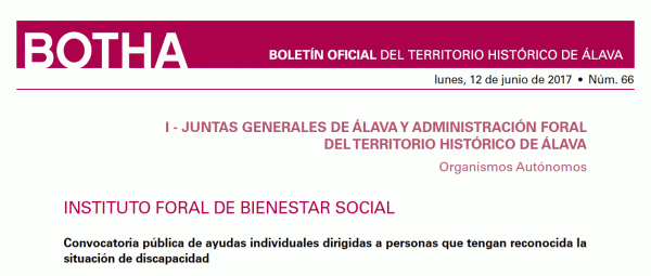 Abierta convocatoria de ayudas a personas con discapacidad