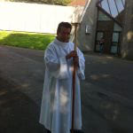 Josean Baroja voluntario camillero en Lourdes
